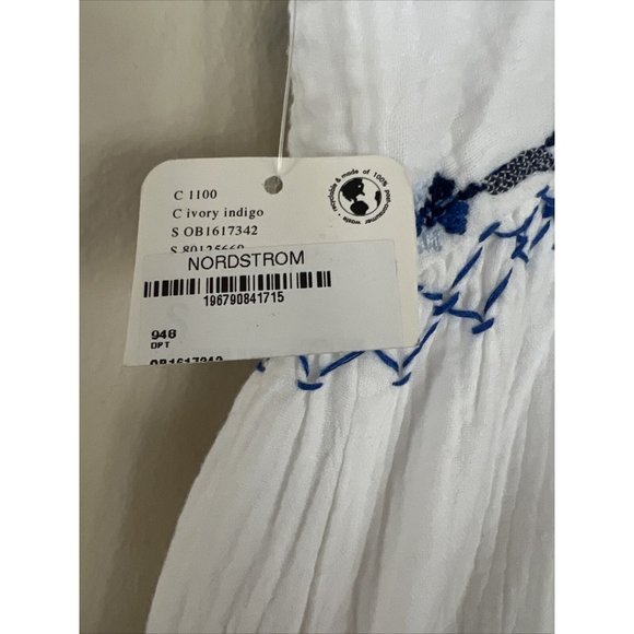 Free People White and Blue Floral Maxi Dress - Picture 10 of 14